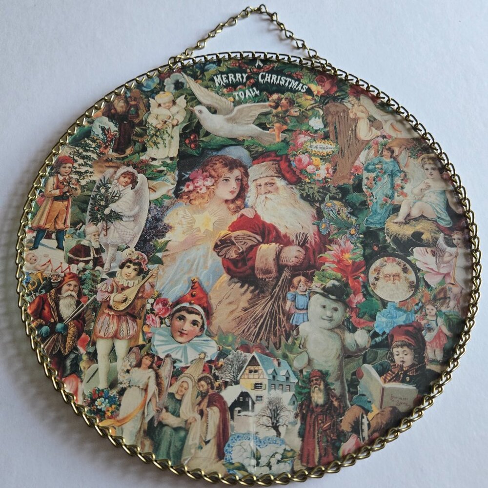 Victorian Christmas Vintage Syle Flue Cover.